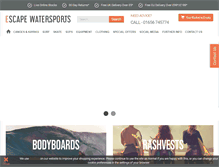 Tablet Screenshot of escape-watersports.co.uk